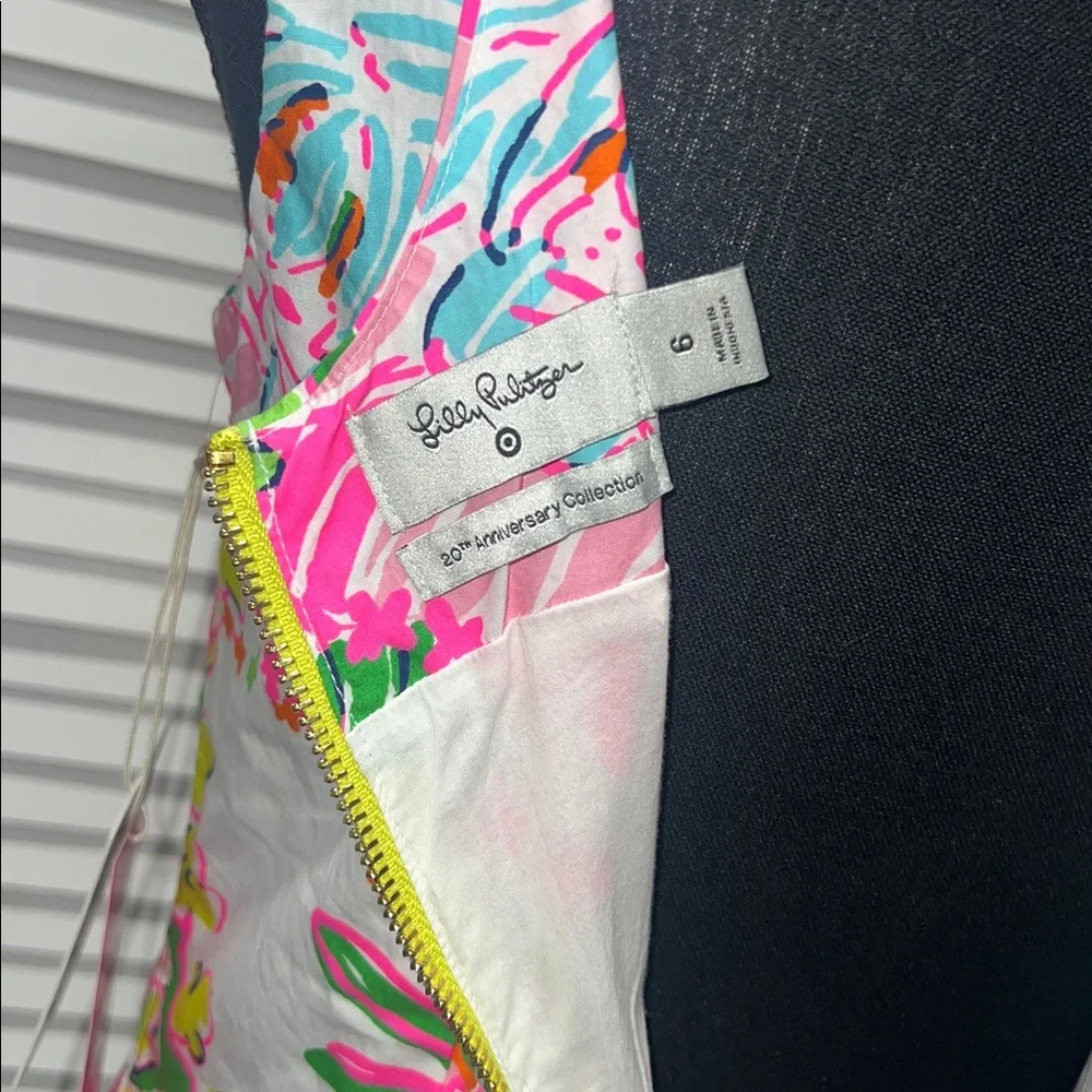 NWT Lilly Pulitzer Target 20th Anniversary Nosey Posie Sleeveless Dress Lace 🩷 - Picture 10 of 12
